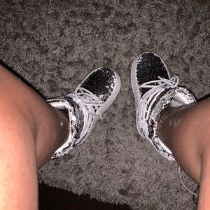 Walking on gems flat boots from fashion nova brand